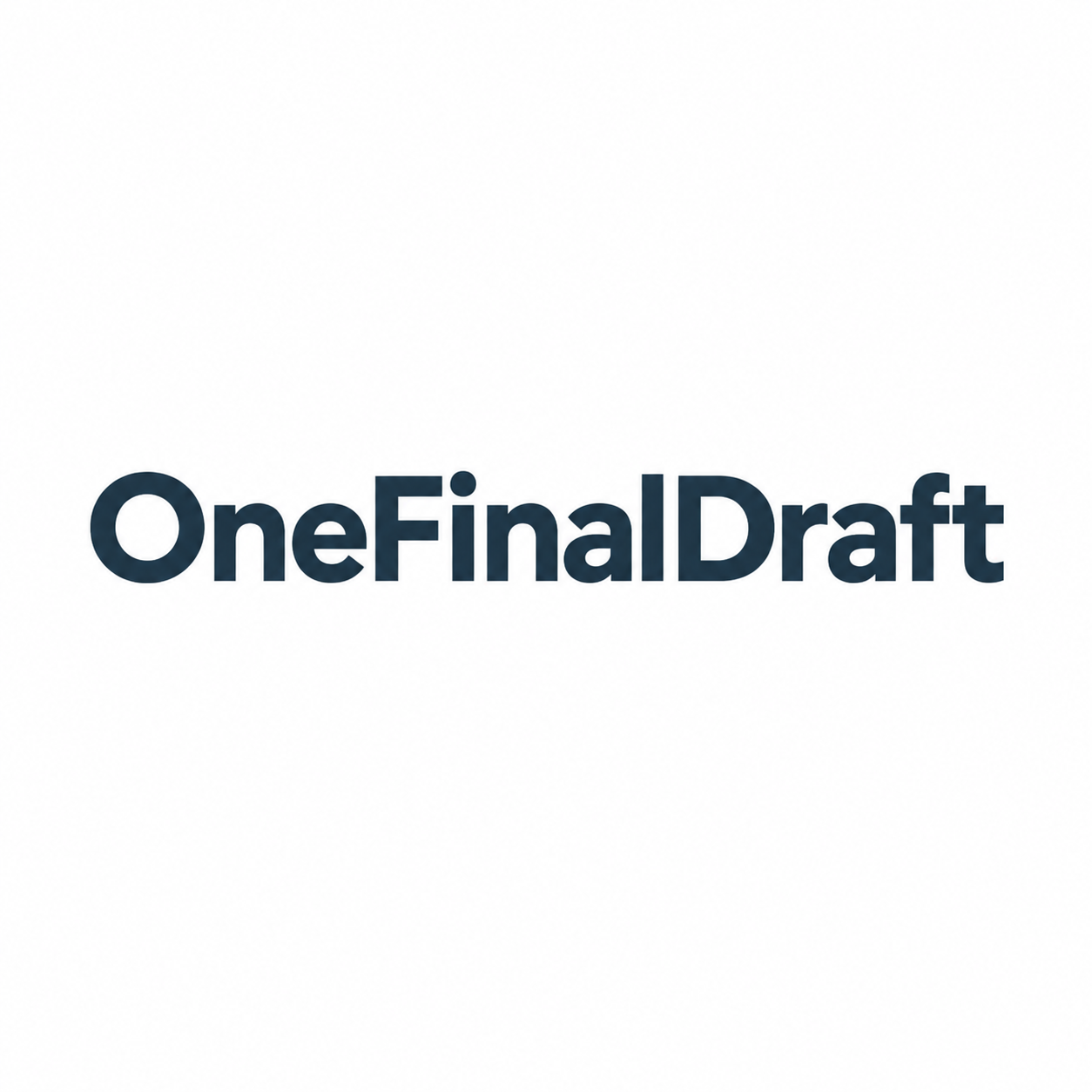 One Final Draft