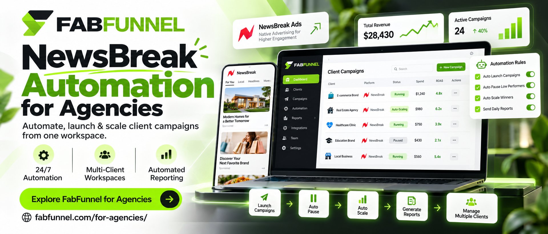 newsbreak automation for Agencies